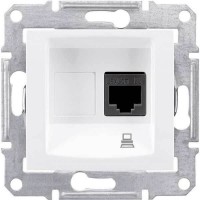 SDN4500123 Комп'ютерна розетка STP RJ45 кат.5e екранована Sedna. Колір Слонова кістка