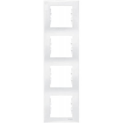 SDN5802021 Декоративная рамка 4-постовая вертикальная Sedna. Цвет Белый