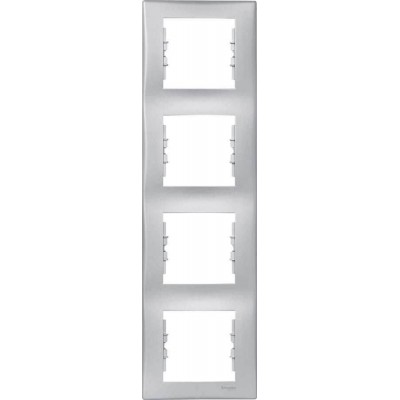 SDN5802060 Декоративная рамка 4-постовая вертикальная Sedna. Цвет Алюминий