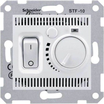 SDN6000323 Термостат для теплого пола 10А серии Sedna. Цвет Слоновая кость