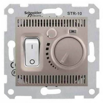 SDN6000368 Термостат для теплого пола 10А серии Sedna. Цвет Титан