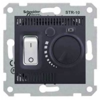 SDN6000370 Термостат для теплої підлоги 10А серії Sedna. Колір Графіт