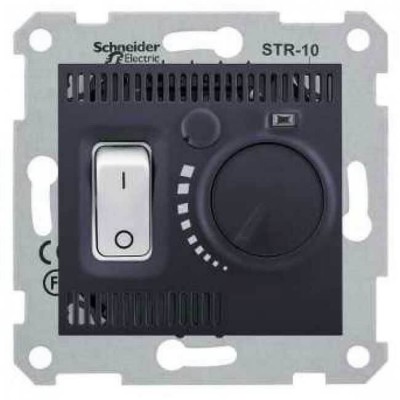 SDN6000170 Комнатный термостат 10А серии Sedna. Цвет Графит