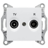 ⚡SDN3301821 Розетка TV/R проходная 4 dB Sedna. Цвет Белый