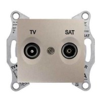 ⚡SDN3401668 Розетка ТV/SAT концевая 1 dB Sedna. Цвет Титан