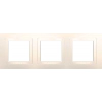 Рамка тримісна Слонова кістка Unica Basic MGU2.006.25