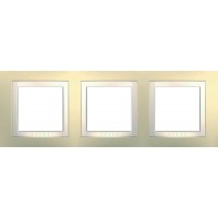 Рамка трехместная кремовая Unica Basic MGU2.006.559 Рамка трехместная кремовая Unica Basic MGU2.006.559