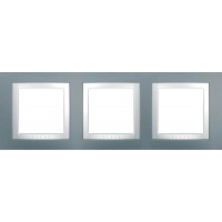 Рамка трехместная серый техно Unica Basic MGU2.006.858