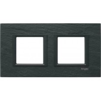 Рамка 2-постовая черный камень Unica Class MGU68.004.7Z1