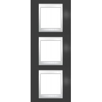 Рамка тримісна Unica Plus. Колір Сіро-Зелений MGU6.006V.877