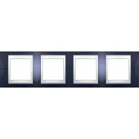 Рамка четырехместная Unica Plus. Цвет Индиго MGU6.008.842 Рамка четырехместная Unica Plus. Цвет Индиго MGU6.008.842