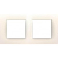 Рамка двухместная Unica Quadro. Цвет Слоновая кость MGU2.704.25