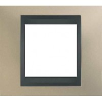 Рамка одноместная Unica Top. Цвет Титановый/Графит MGU66.002.295