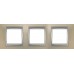 Рамка 3-місна Unica Top. Колір Титановий/Алюміній MGU66.006.095
