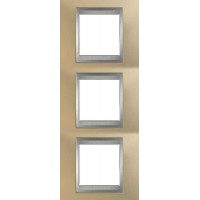 Рамка тримісна Unica Top. Колір Онікс Мідний/Алюміній MGU66.006V.096