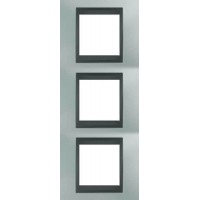 Рамка трехместная Unica Top. Цвет Изумрудный/Графит MGU66.006V.294