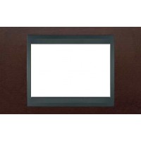 Рамка 3-модульная Итальянский дизайн Unica Top. Цвет Табак/Графит MGU66.103.2M4