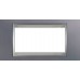 Рамка 4-модульная Итальянский дизайн Unica Top. Цвет Голубой берилл/Алюминий MGU66.104.098