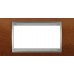 Рамка 4-модульная Итальянский дизайн Unica Top. Цвет Черешня/Алюминий MGU66.104.0M2