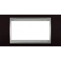 Рамка 4-модульна Італійський дизайн Unica Top. Колір Венге/Алюміній MGU66.104.0M3