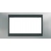 Рамка 4-модульная Итальянский дизайн Unica Top. Цвет Матовый хром/Графит MGU66.104.238