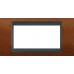 Рамка 4-модульна Італійський дизайн Unica Top. Колір Черешня/Графіт MGU66.104.2M2
