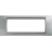 Рамка 6-модульная Итальянский дизайн Unica Top. Цвет Матовый хром/Алюминий MGU66.106.038