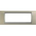 Рамка 6-модульная Итальянский дизайн Unica Top. Цвет Матовый никель/Алюминий MGU66.106.039