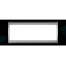 Рамка 6-модульна Італійський дизайн Unica Top. Колір Чорний родій/Алюміній MGU66.106.093