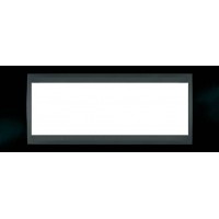 Рамка 6-модульная Итальянский дизайн Unica Top. Цвет Черный родий/Графит MGU66.106.293