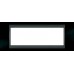 MGU66.106.293 Рамка 6-модульная Итальянский дизайн Unica Top. Цвет Черный родий/Графит