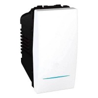 Перемикач одноклавішний перехресний з індикаційним підсвічуванням Unica 10А MGU3.105.18N