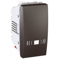 Вимикач одноклавішний кнопковий, тип «дзвінок» Unica 10А MGU3.106.12C