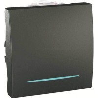 Выключатель одноклавишный с индикационной подсветкой Unica 10А MGU3.201.12N