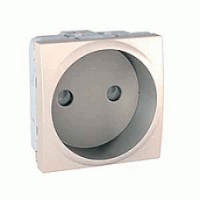 Розетка без заземлення зі шторками серія Unica MGU3.033.25