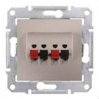 ⚡SDN5400168 Аудиорозетка с пружинными зажимами Sedna титан ⚡SDN5400168 Аудиорозетка с пружинными зажимами Sedna титан