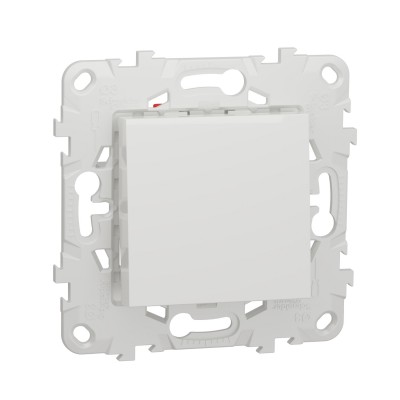 Переключатель одноклавишный перекрестный сх.7 10А Unica New белый (NU520518)