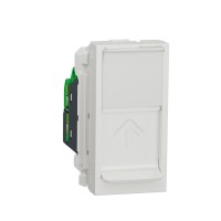 ⚡Розетка комп'ютерна RJ45, категорії 6 UTP, 1 модуль Unica New біла (NU341418) ⚡Розетка комп'ютерна RJ45, категорії 6 UTP, 1 модуль Unica New біла (NU341418)