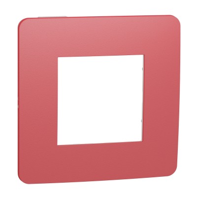 Рамка 1-постова Unica New червоний/білий (NU280213)