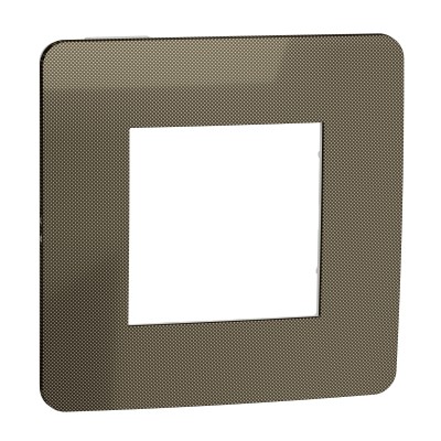 Рамка 1-постова Unica New бронза/білий (NU280250)
