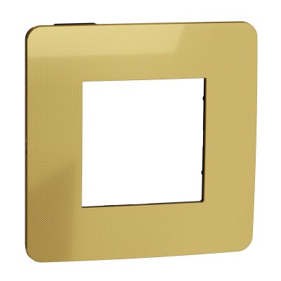Рамка 1-постовая Unica New золото/антрацит (NU280262)
