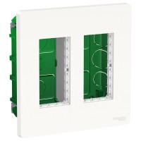 ⚡Блок unica system+ cкрытая вставка 2х2 белый (NU172418)