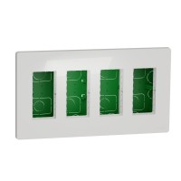 ⚡Блок unica system+ cкрытая вставка 4х2 белый (NU174418) ⚡Блок unica system+ cкрытая вставка 4х2 белый (NU174418)