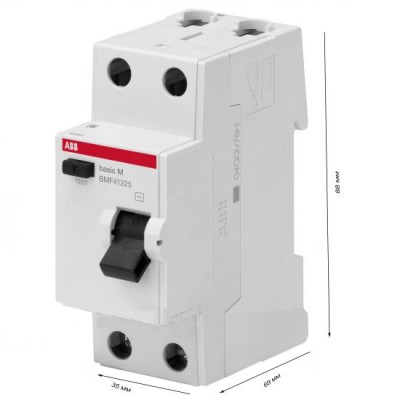 Диференційний вимикач навантаження (ПЗВ) ABB BMF43225, 25А, 30mА, 2Р (2CSF602043R3250)
