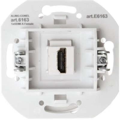 HDMI-розетка Aling Conel серії EON. Колір "Білий" (E6163.0)