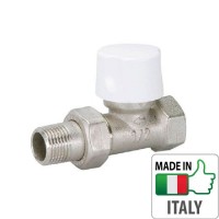 Кран радиаторный термостатический Bianchi 3/4” HВ прямой, ручка-регулятор