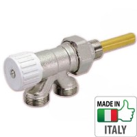 Кран радіаторний нижнього підключення Caleffi 3/4” HВ відтинаючий вентиль