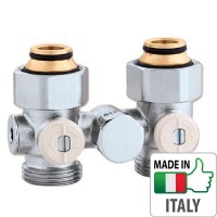 Кран радіаторний H-подібний зі зливом Caleffi 3/4`x3/4” НН регулюючі вентилі