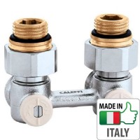 Кран радіаторний H-подібний кутовий Caleffi 1/2`x3/4” НН регулюючі вентилі