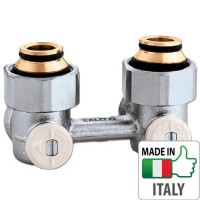 Кран радіаторний H-подібний кутовий Caleffi 3/4`x3/4” НН регулюючі вентилі